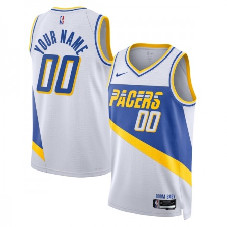 Maillot Basket Homme Indiana Pacers Personnalisé 2025-26 Nike City Edition Blanc Swingman Maillot Basket Homme Indiana Pacers Personnalisé 2025-26 Nike City Edition Blanc Swingman